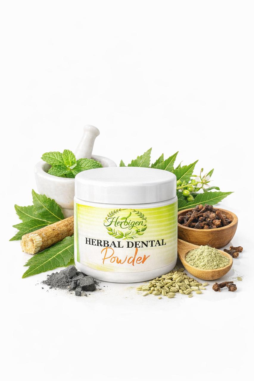 Herbigen Herbal Dental Powder – Natural Teeth & Gum Care