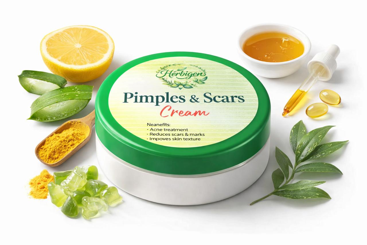Herbigen Pimples & Scars Cream – Clear & Smooth Skin Care
