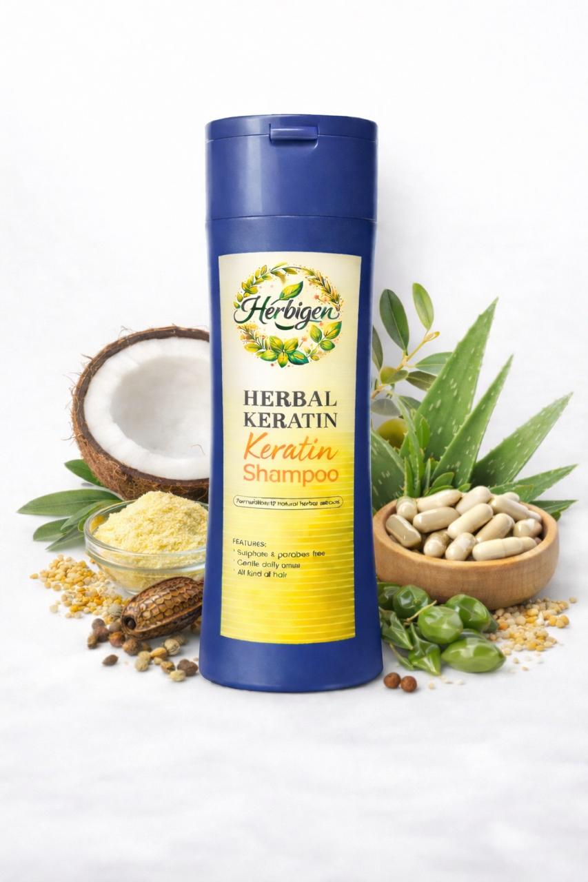 Herbigen Herbal Keratin Shampoo – Smooth & Strong Hair