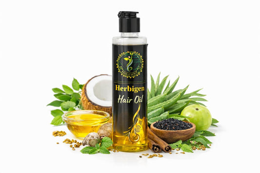 Herbigen Herbal Hair Oil – For Hair Growth & Hair Fall Control